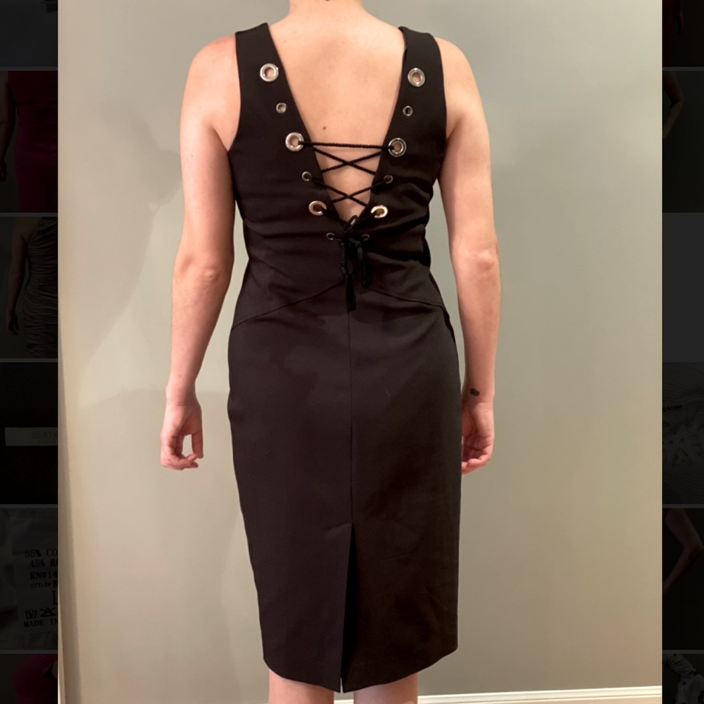 Italian Beatriceb Lace-up Dress